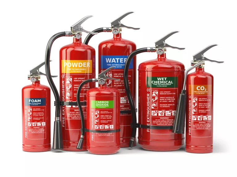 installation of fire extinguishers in the kitchen
